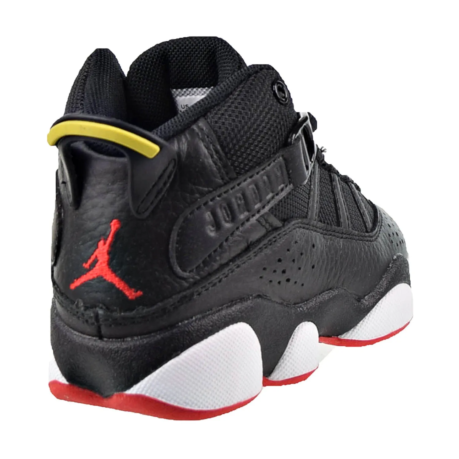 Air Jordan 6 Rings (PS) Little Kids' Shoes Black-University Red-White