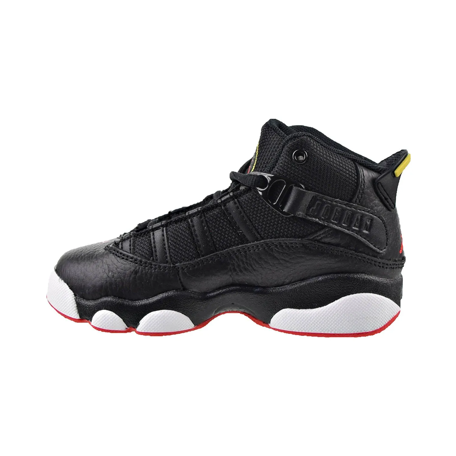 Air Jordan 6 Rings (PS) Little Kids' Shoes Black-University Red-White