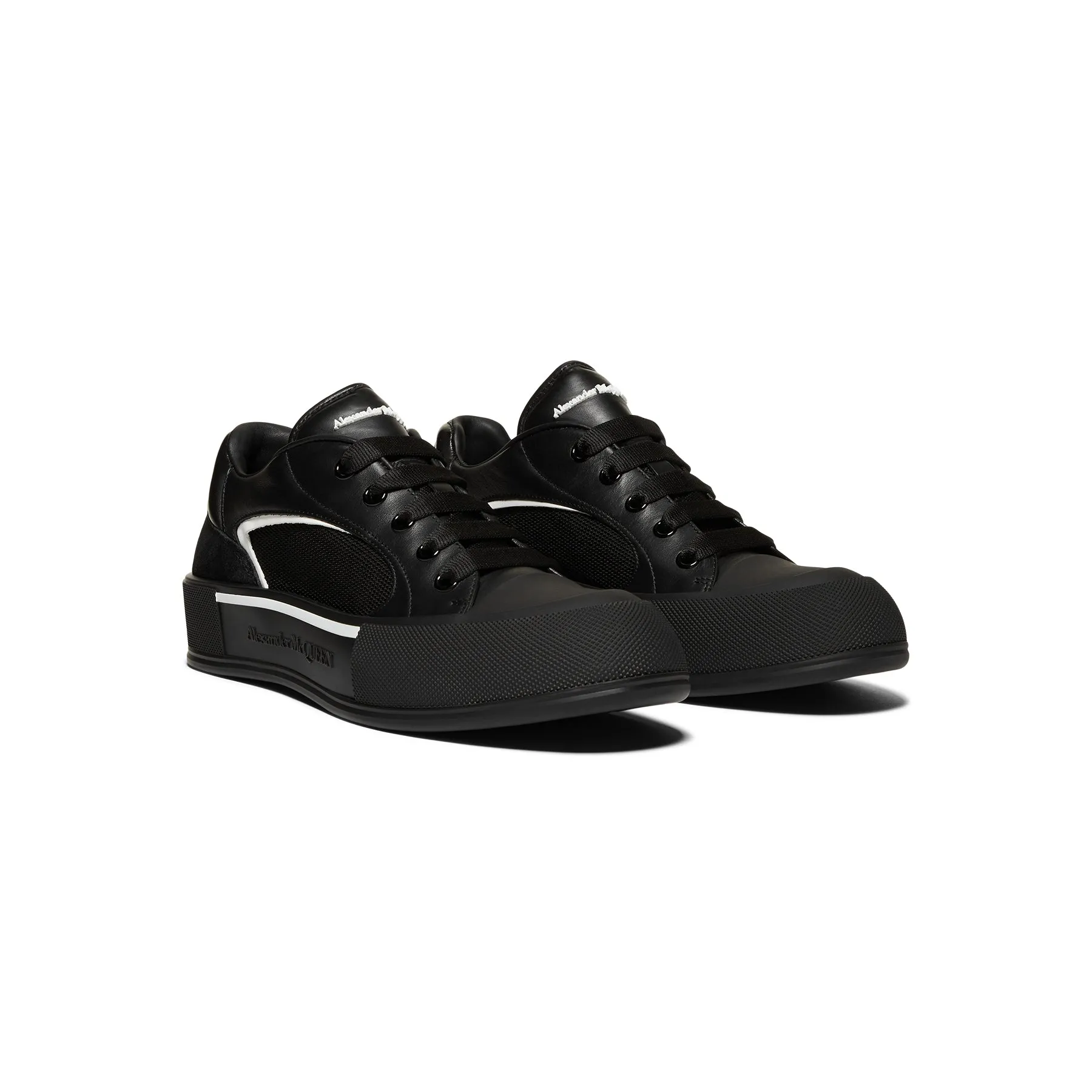 Alexander McQueen Skate Deck Sneaker (Black/White)