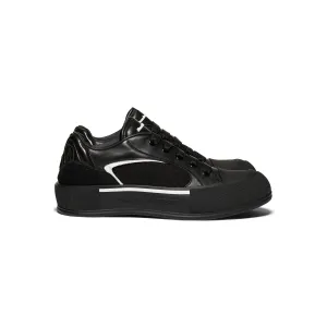 Alexander McQueen Skate Deck Sneaker (Black/White)