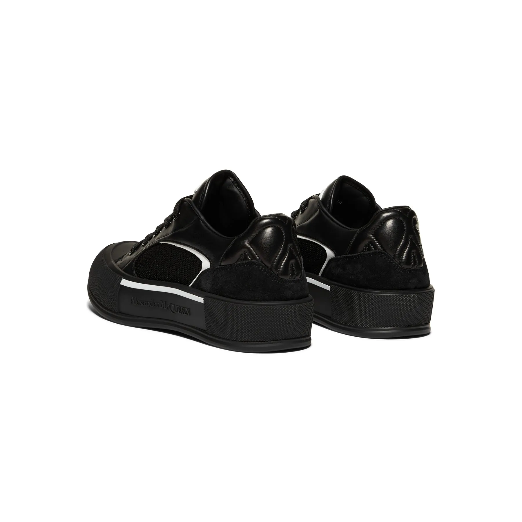 Alexander McQueen Skate Deck Sneaker (Black/White)
