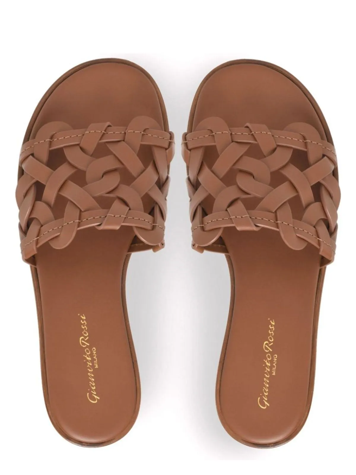 AMALFI LEATHER FLAT SANDALS