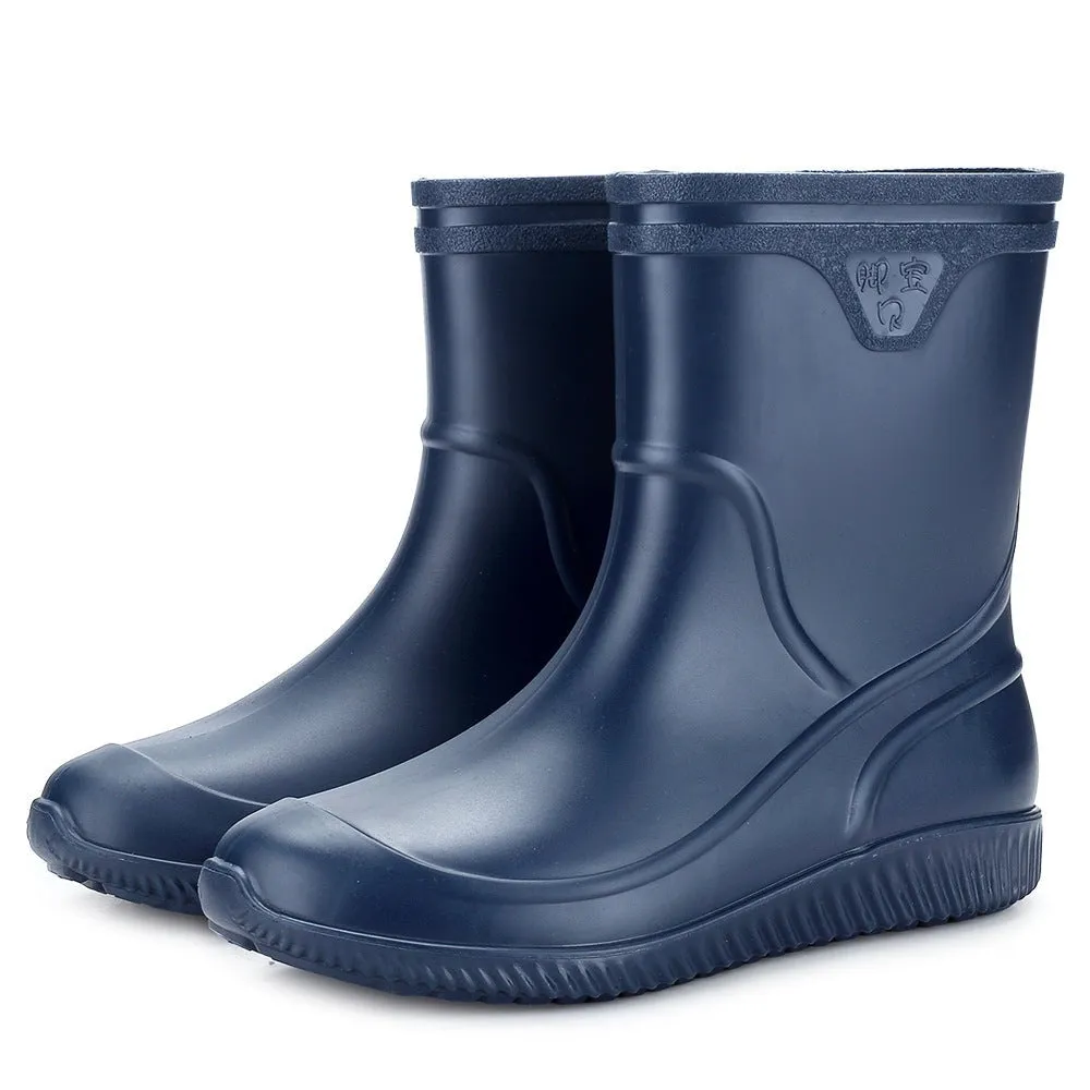 Apollo Mid-Tube PVC Rain Boots for Men by The Nevermore