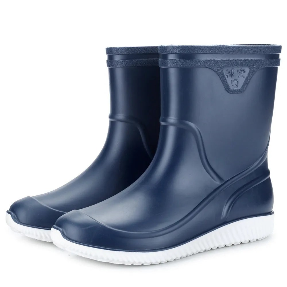 Apollo Mid-Tube PVC Rain Boots for Men by The Nevermore
