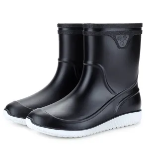 Apollo Mid-Tube PVC Rain Boots for Men by The Nevermore