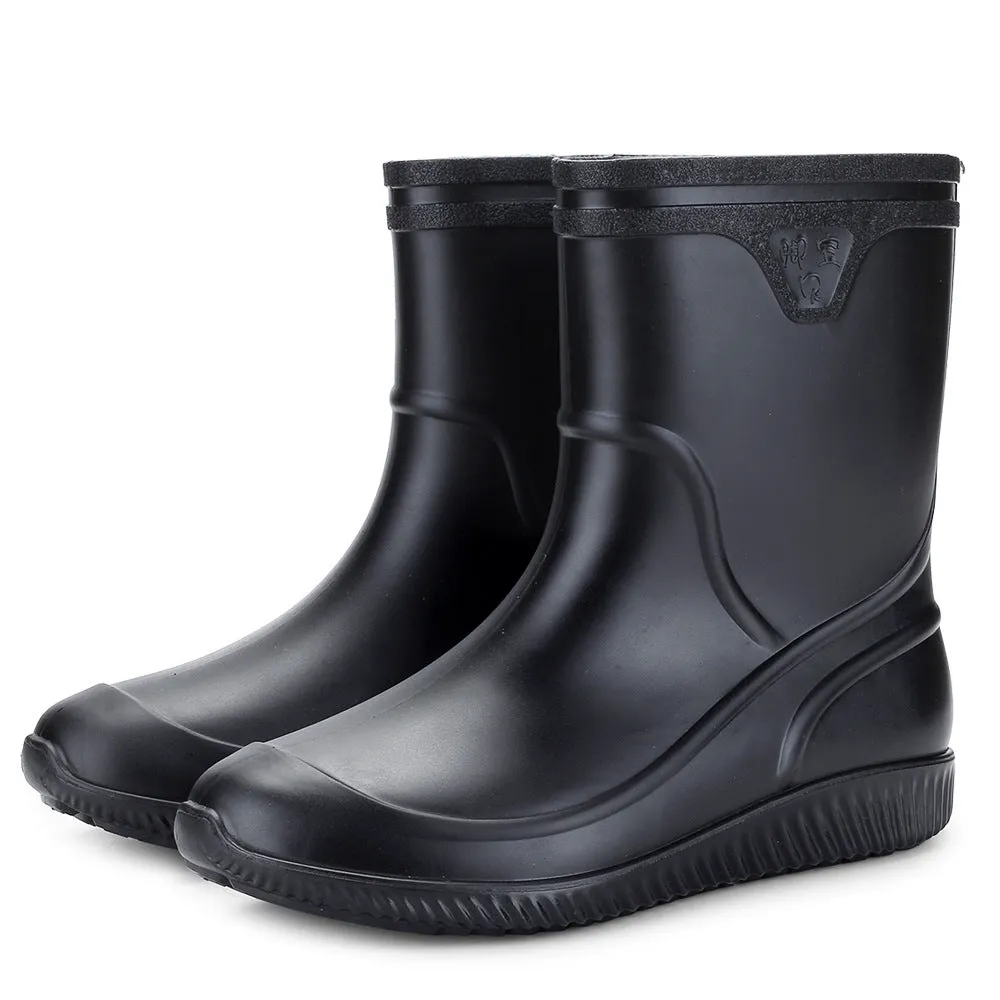 Apollo Mid-Tube PVC Rain Boots for Men by The Nevermore