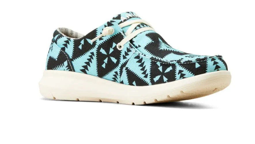 ARIAT WOMEN'S HILO TURQOISE SADDLE BLANKET SHOES