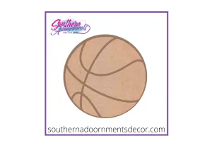 Basketball Etched Wooden Blank