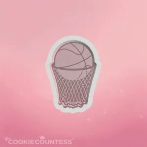 Basketball with Rim Cookie Cutter