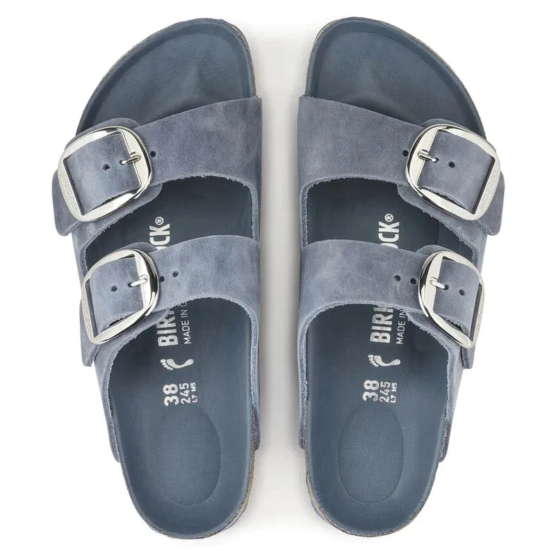 Birkenstock Arizona Big Buckle Dusty Blue Oiled Leather Regular