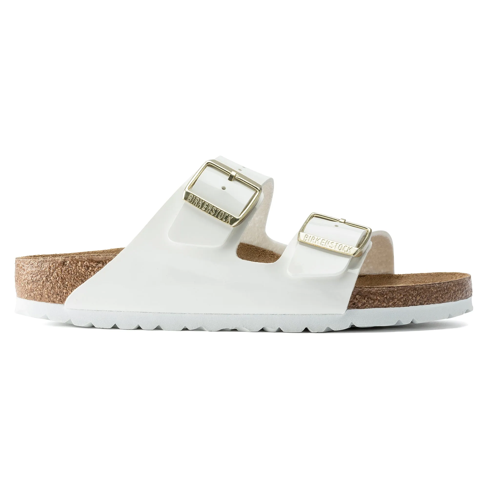 Birkenstock Unisex Kid's White Patent Arizona Sandals