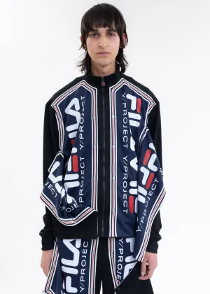 Black Y/PROJECT X FILA SNAP PANEL Jacket