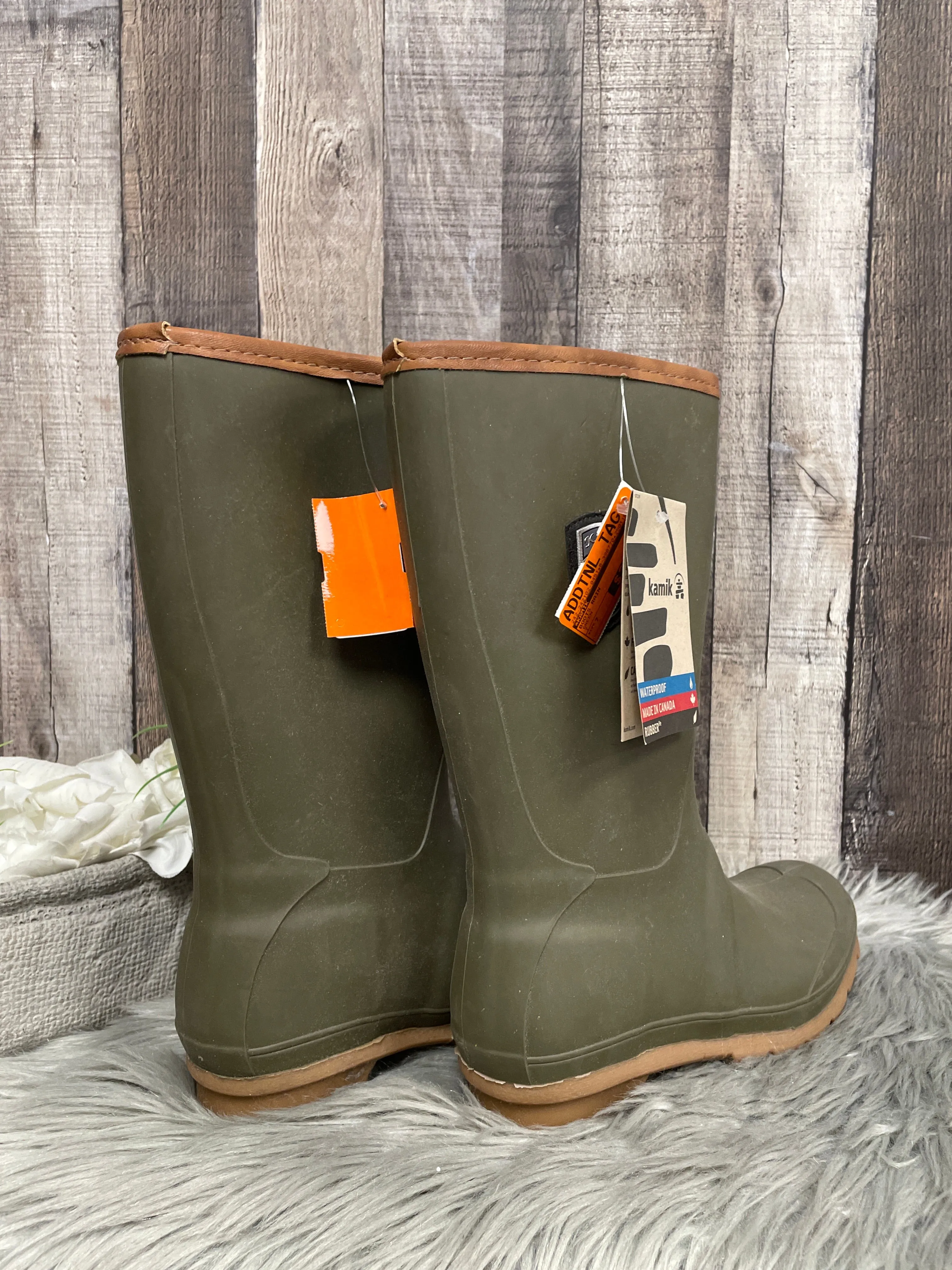 Boots Rain By Kamik In Green, Size: 7