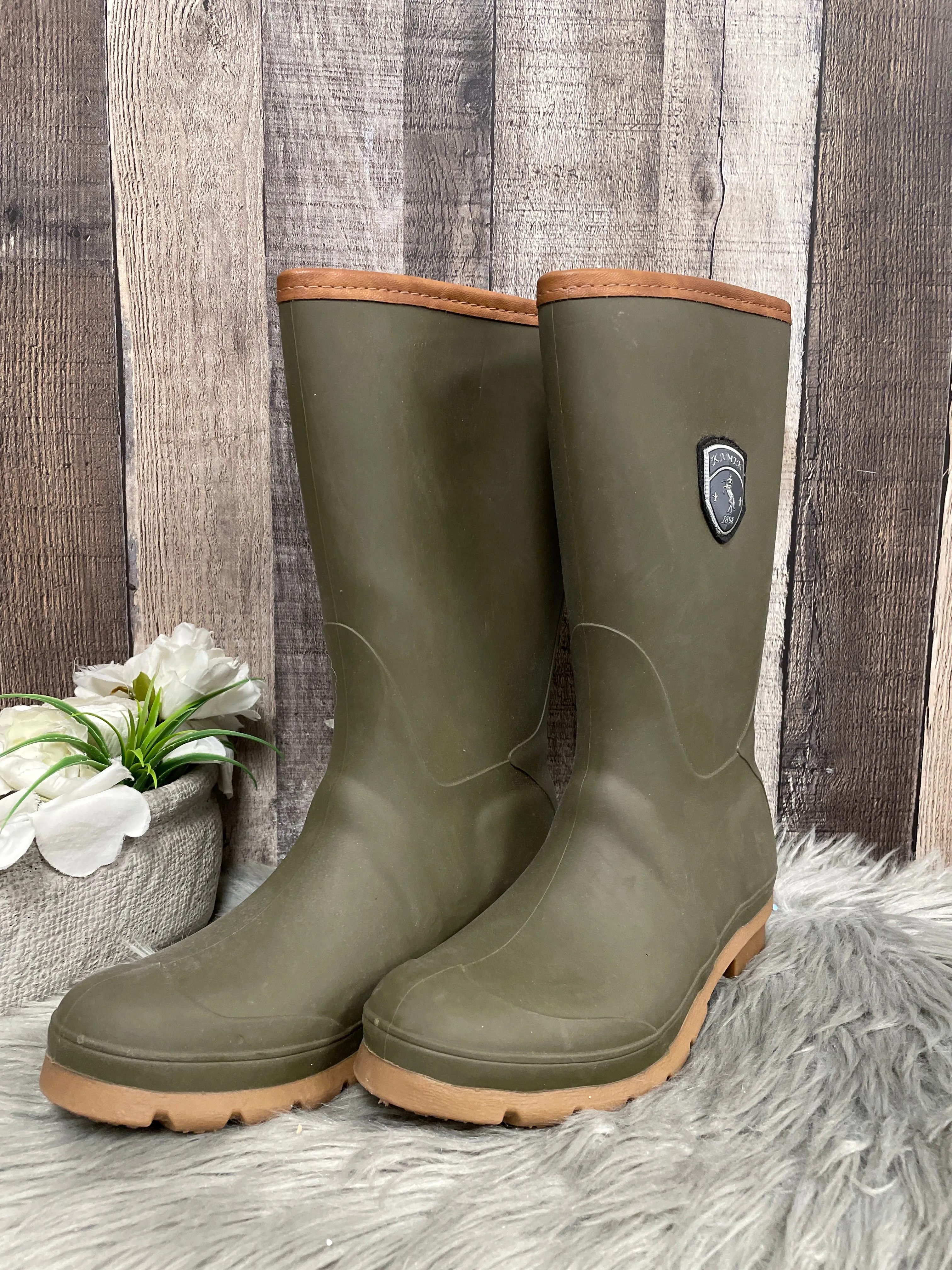 Boots Rain By Kamik In Green, Size: 7