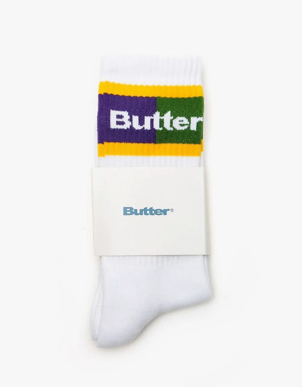 Butter Goods Court Socks - White