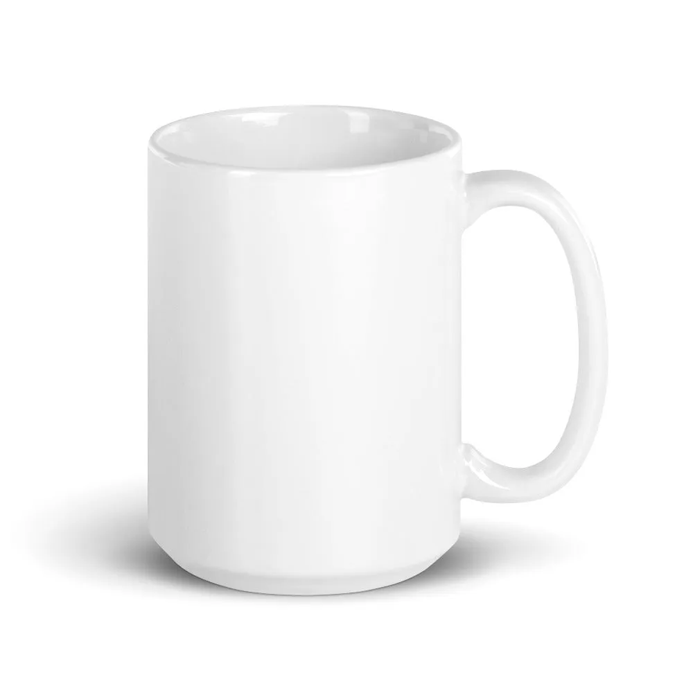 Chach Kib Head White glossy mug
