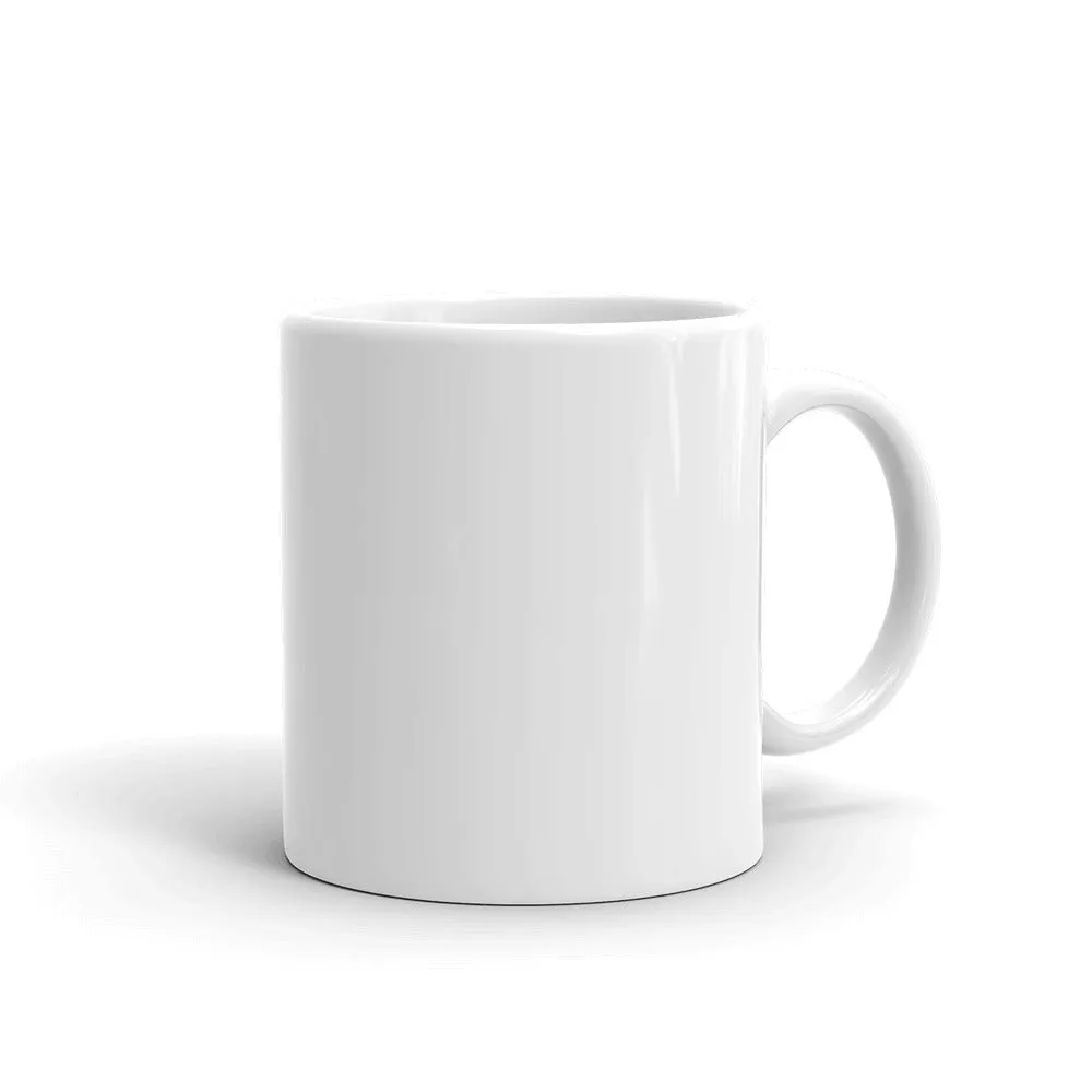 Chach Kib Head White glossy mug