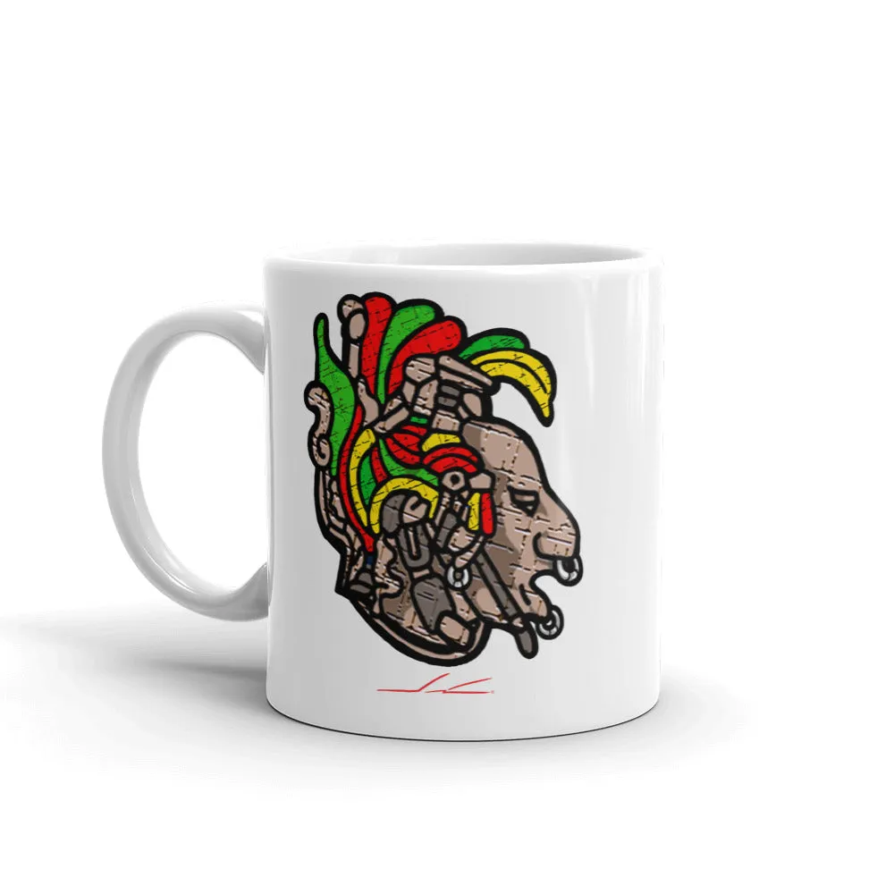 Chach Kib Head White glossy mug