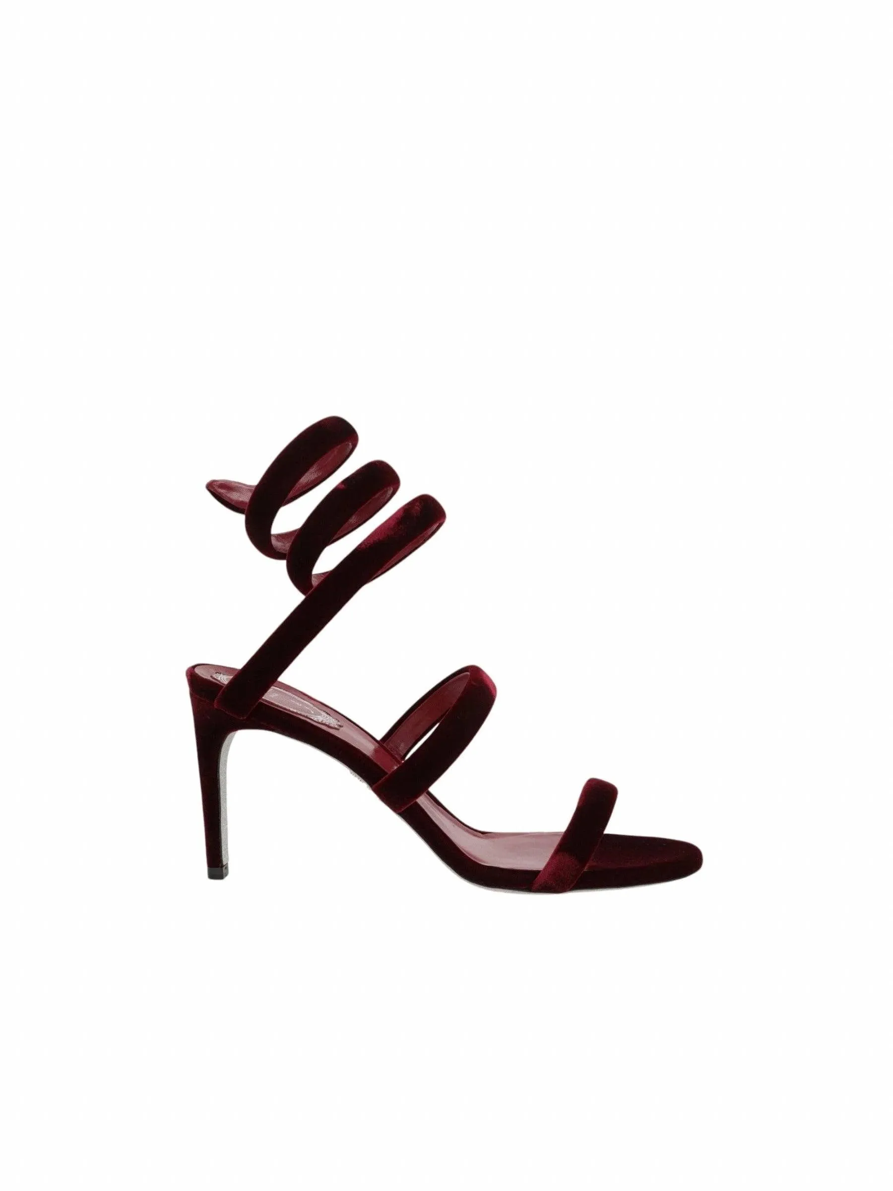 Cleo Velvet Spiral Sandals