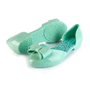 Coloko Blossom Marble Open Waist Jelly Ballerina Pump Pastel Pink / Green / Blue