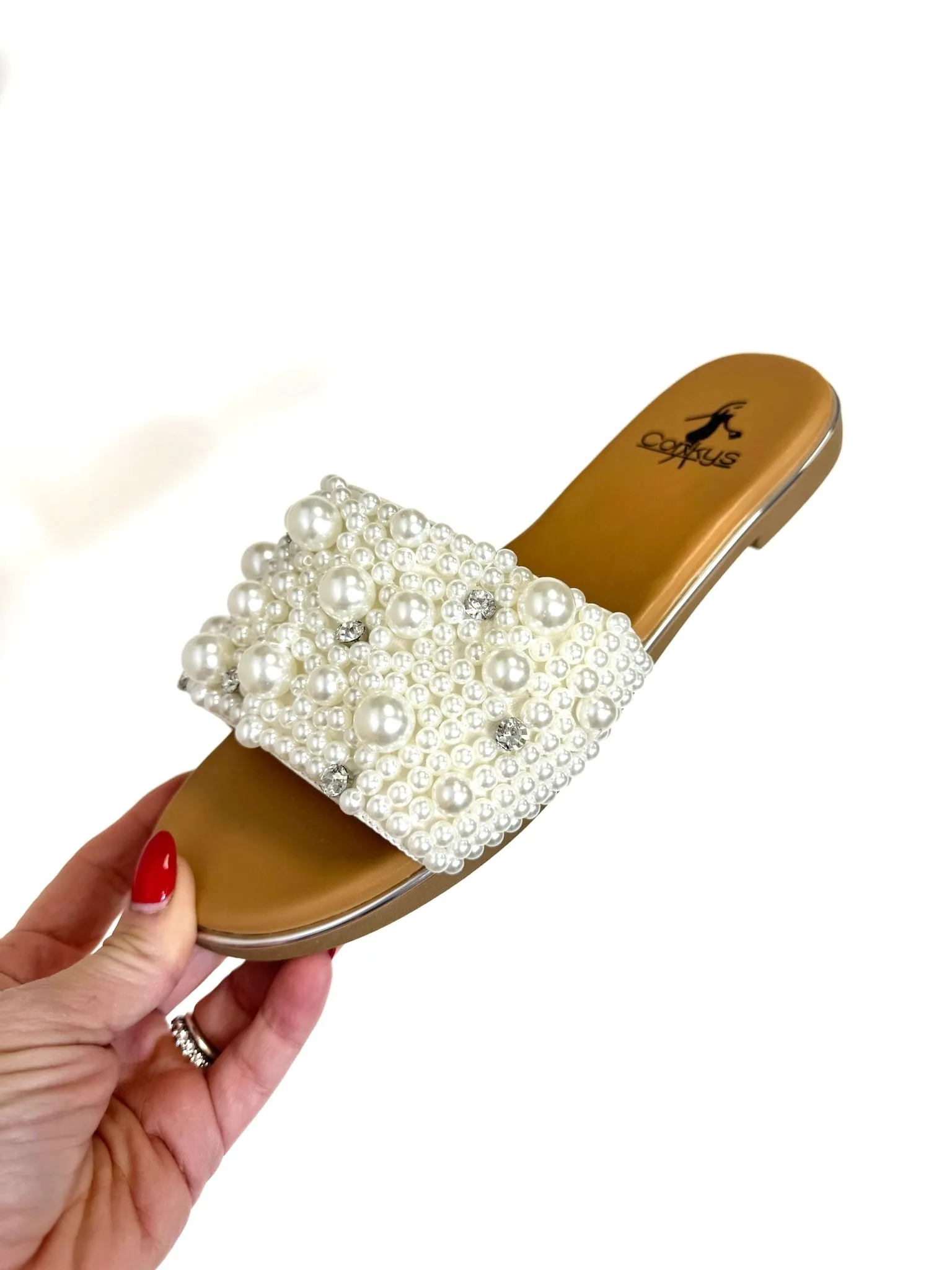 Corky's Ivory Gimme Kiss Flip Flops