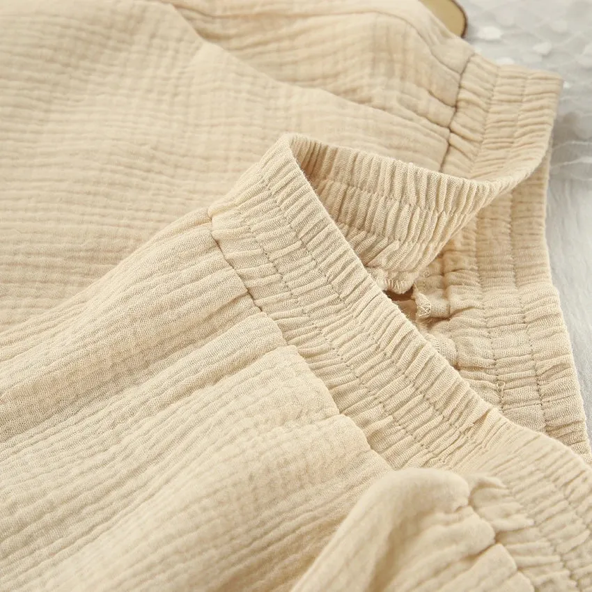 Cotton Lounge Set for Women Robe and Pants