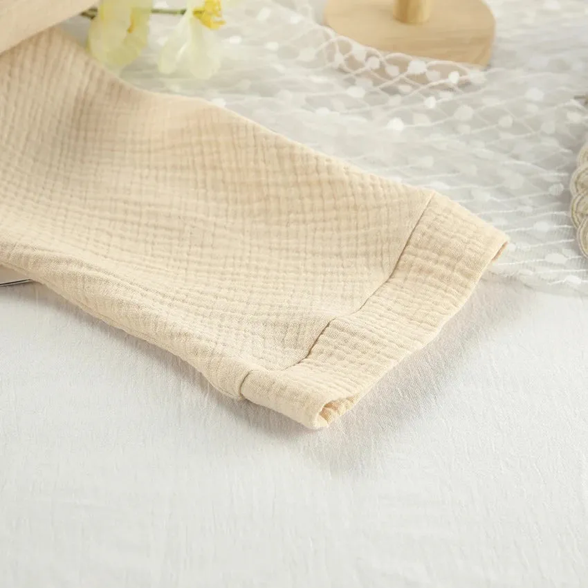 Cotton Lounge Set for Women Robe and Pants
