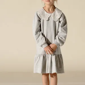 Crochet Collar Sweater Dress