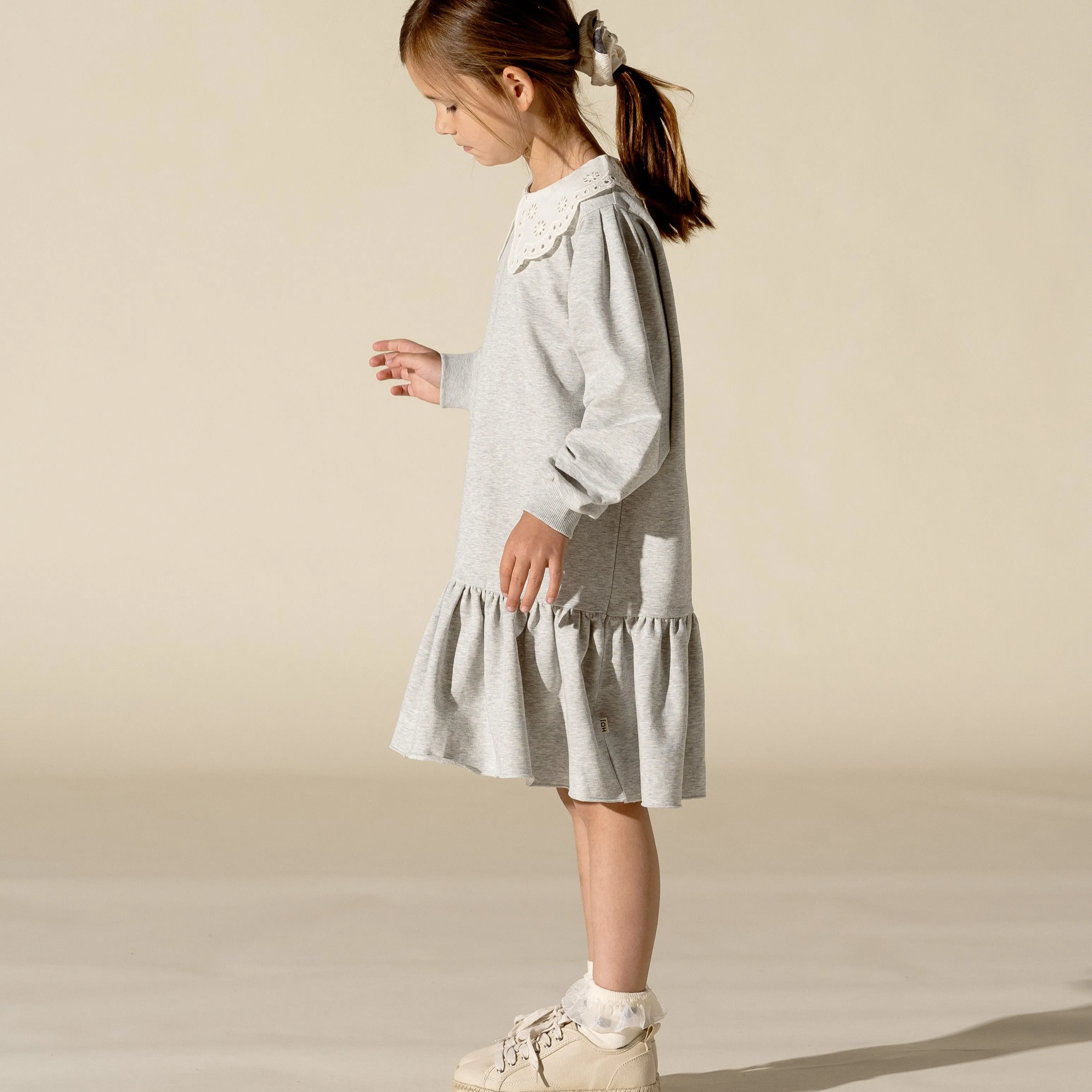 Crochet Collar Sweater Dress