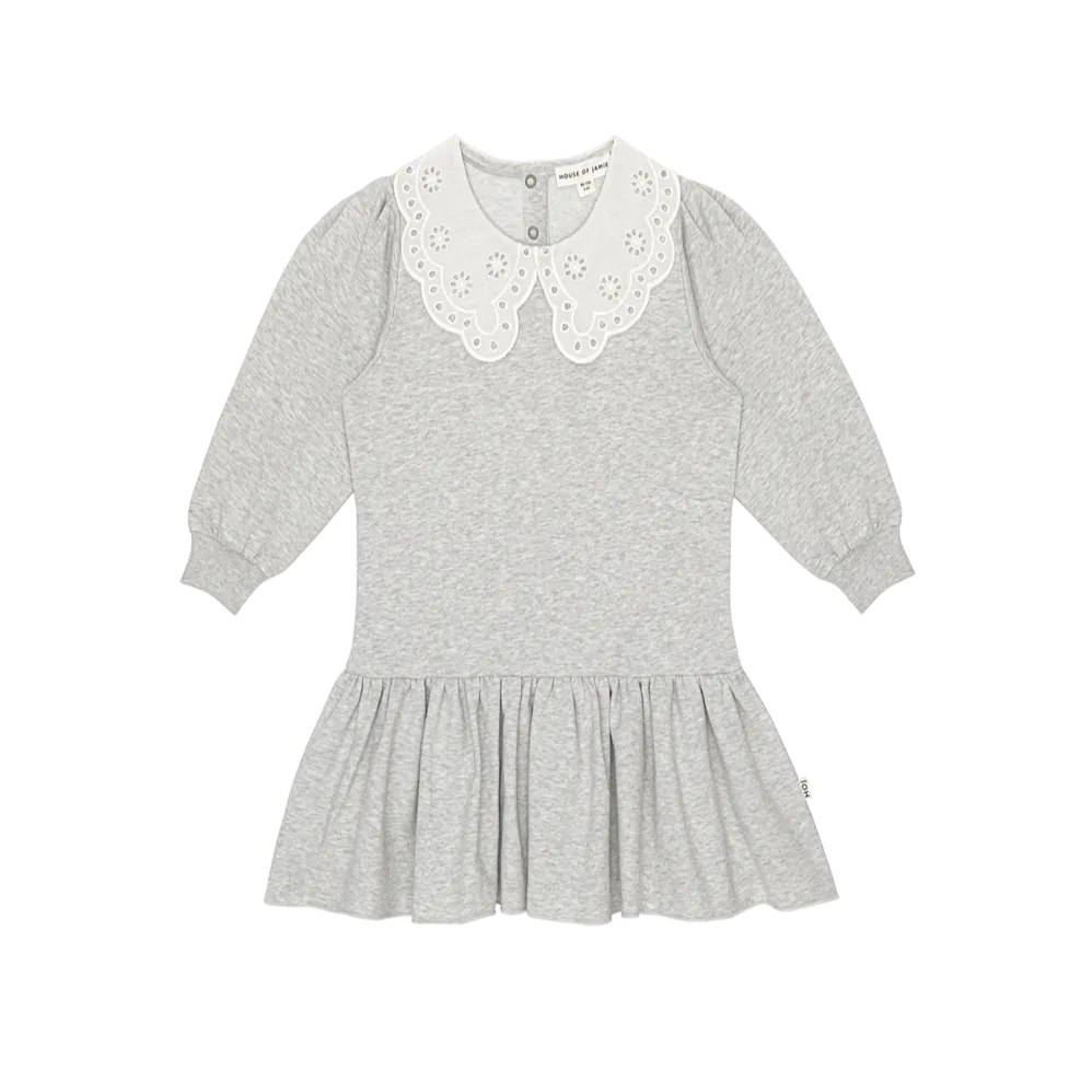 Crochet Collar Sweater Dress