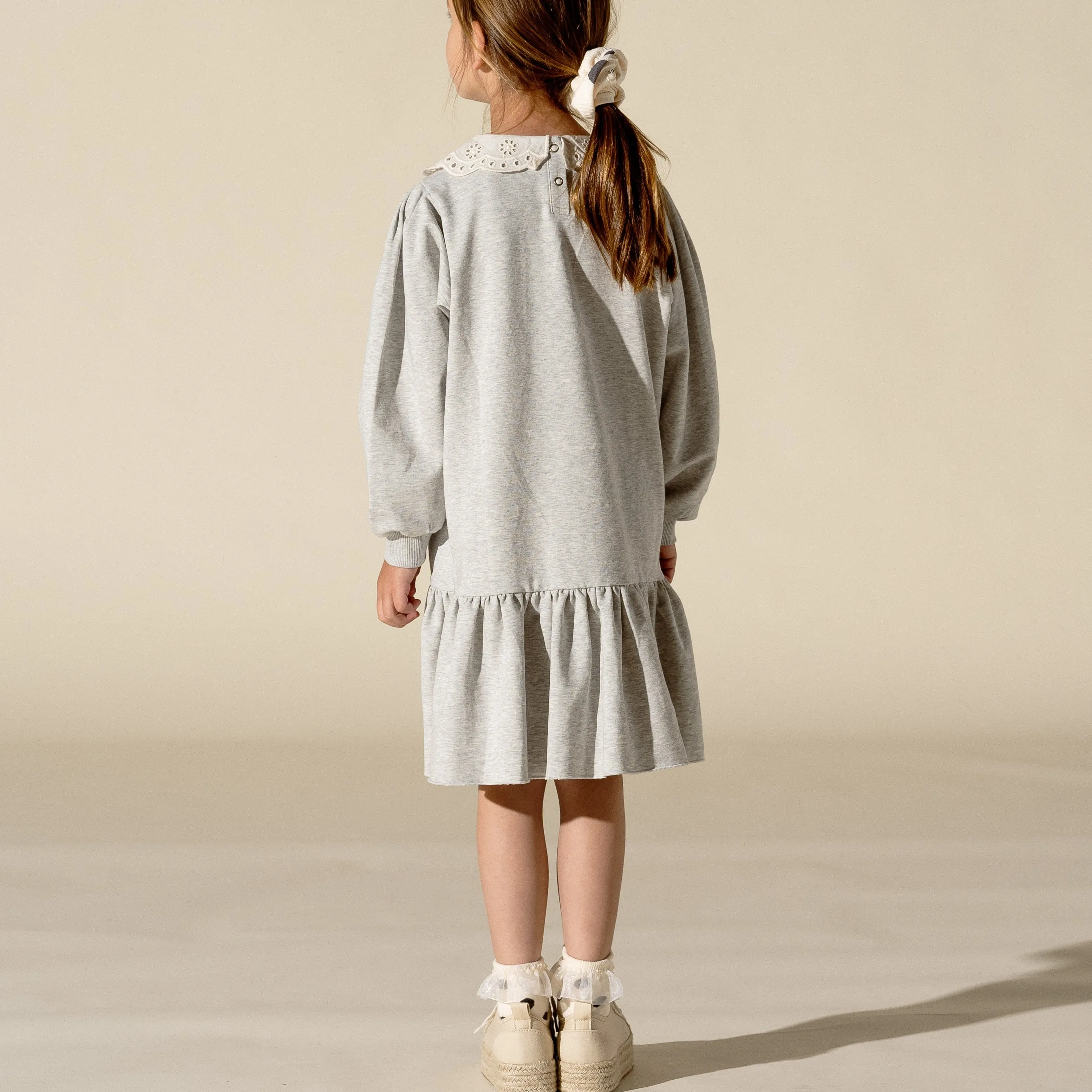 Crochet Collar Sweater Dress