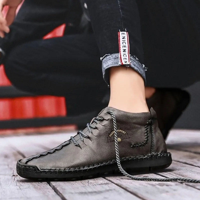 Cuzcare Men Waterproof Orthopedic Shoes Winter 2022 Ankle Boots