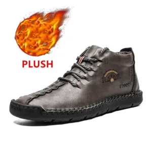 Cuzcare Men Waterproof Orthopedic Shoes Winter 2022 Ankle Boots