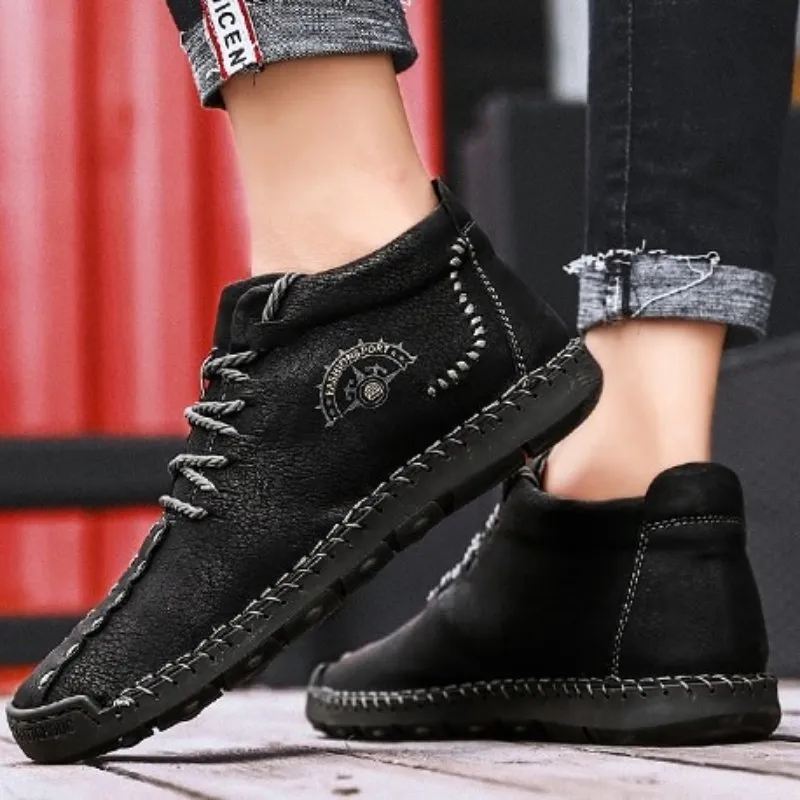 Cuzcare Men Waterproof Orthopedic Shoes Winter 2022 Ankle Boots