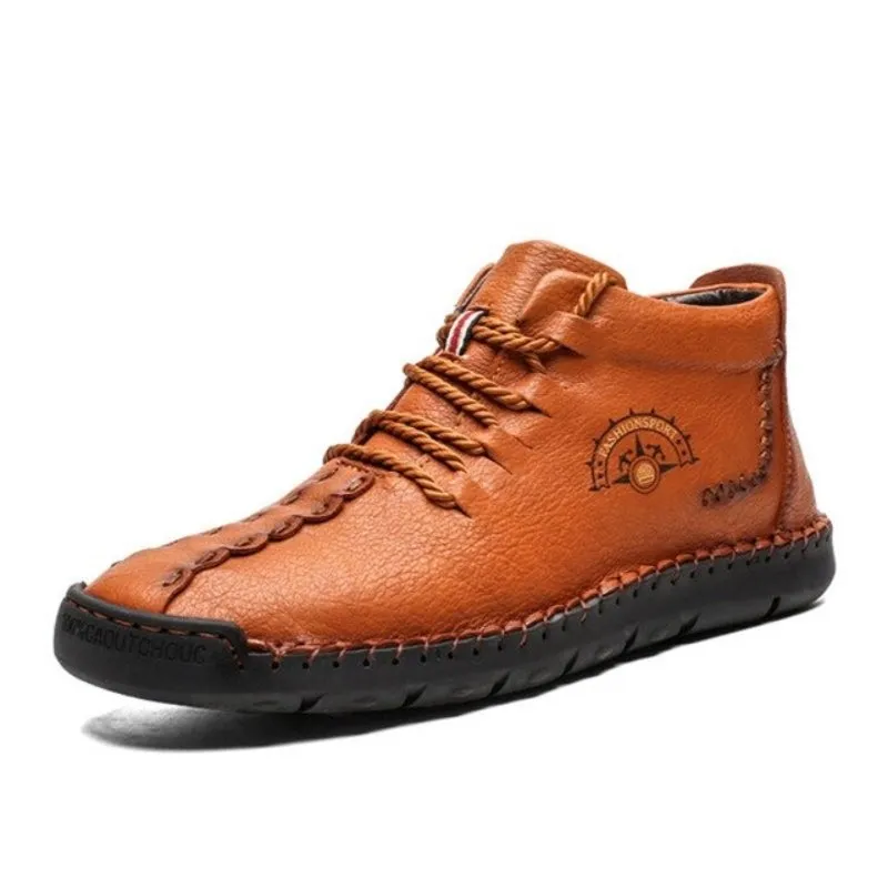 Cuzcare Men Waterproof Orthopedic Shoes Winter 2022 Ankle Boots