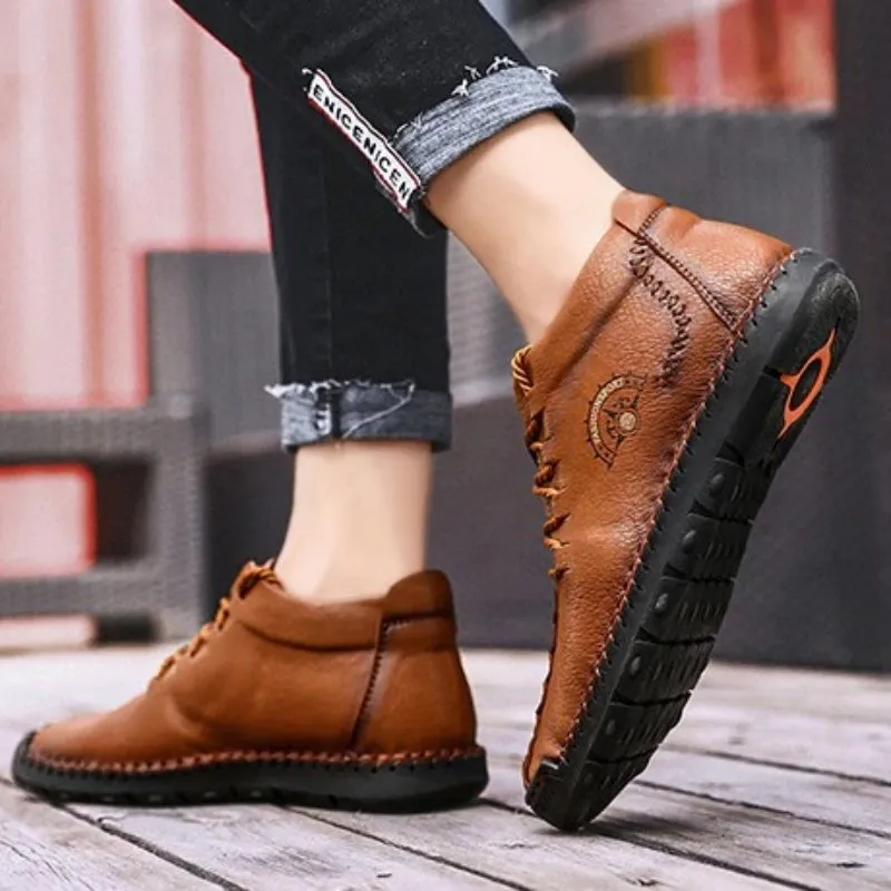 Cuzcare Men Waterproof Orthopedic Shoes Winter 2022 Ankle Boots
