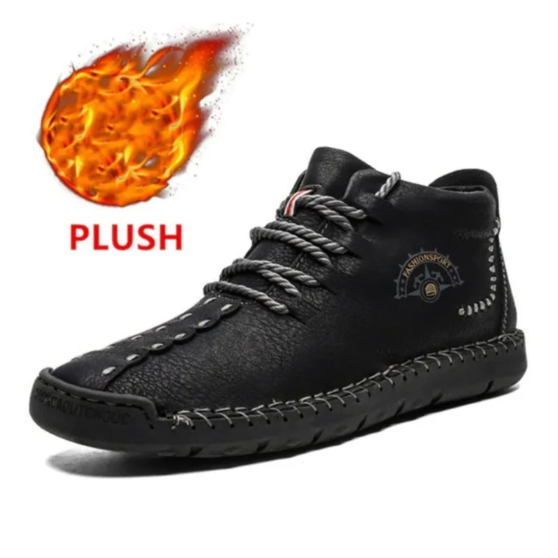 Cuzcare Men Waterproof Orthopedic Shoes Winter 2022 Ankle Boots