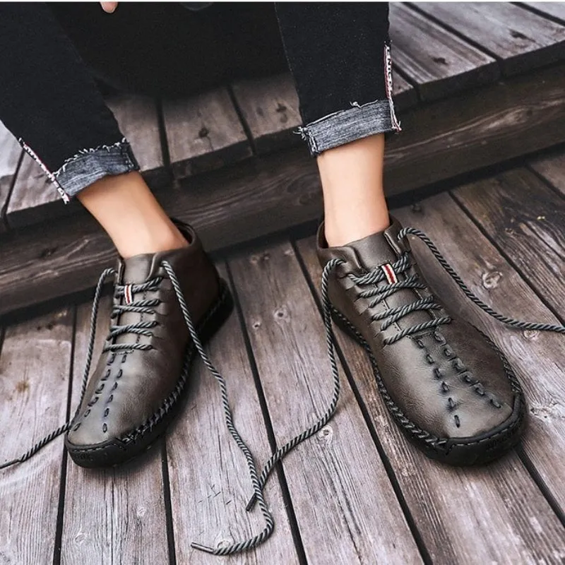 Cuzcare Men Waterproof Orthopedic Shoes Winter 2022 Ankle Boots