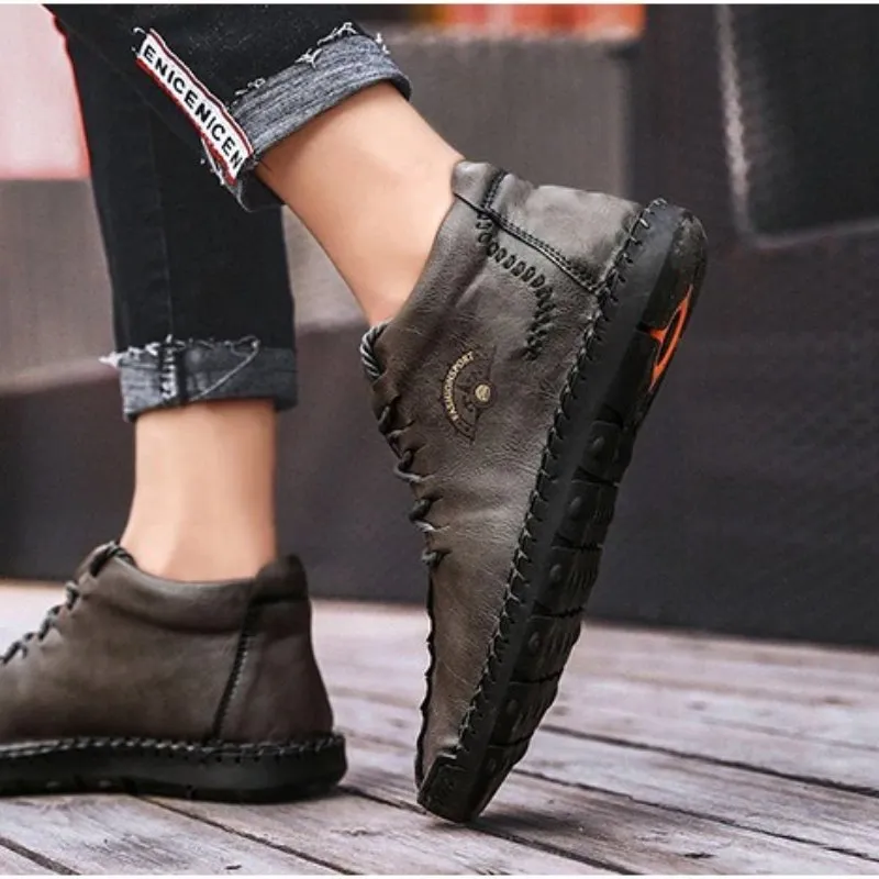 Cuzcare Men Waterproof Orthopedic Shoes Winter 2022 Ankle Boots