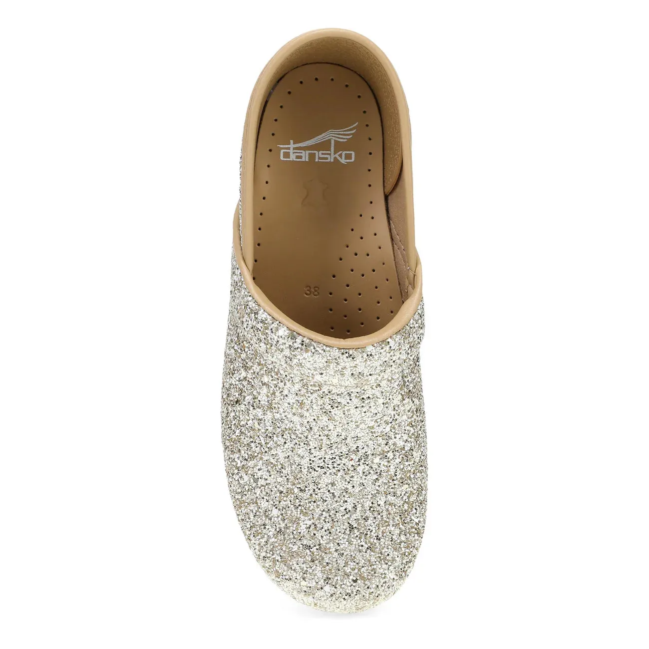 Dansko Professional Clog Champagne Glitter Women's