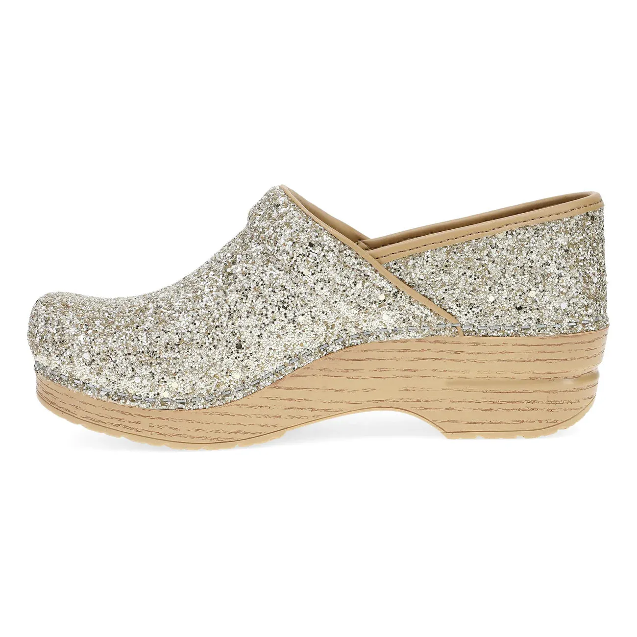 Dansko Professional Clog Champagne Glitter Women's