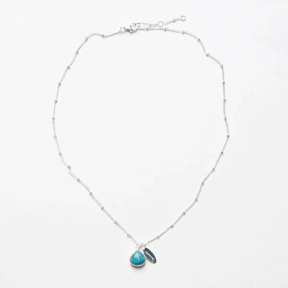 December Turquoise Birthstone Necklace by Tiny Rituals