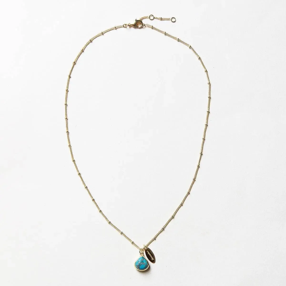 December Turquoise Birthstone Necklace by Tiny Rituals