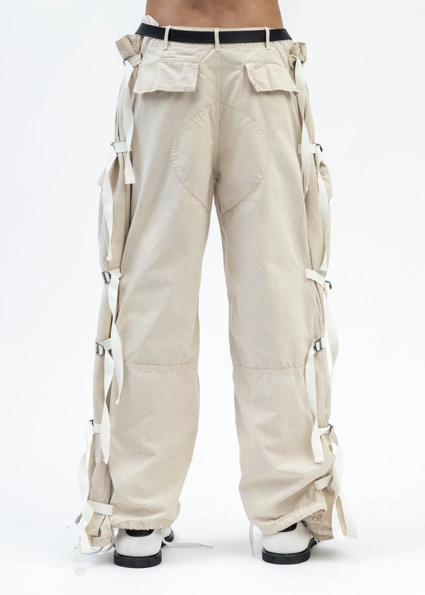DIRTY WHITE MULTIPOCKETS SUPERPANTS