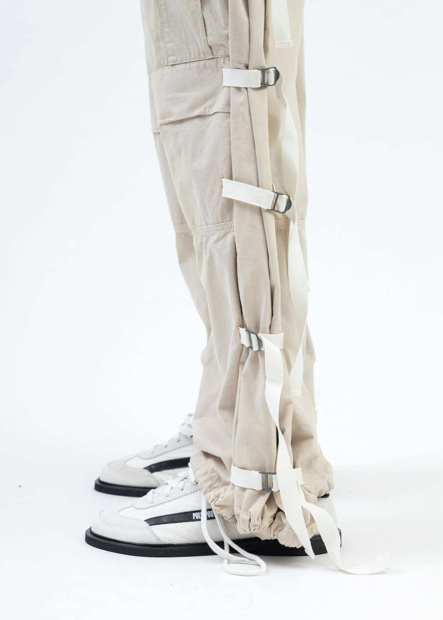 DIRTY WHITE MULTIPOCKETS SUPERPANTS