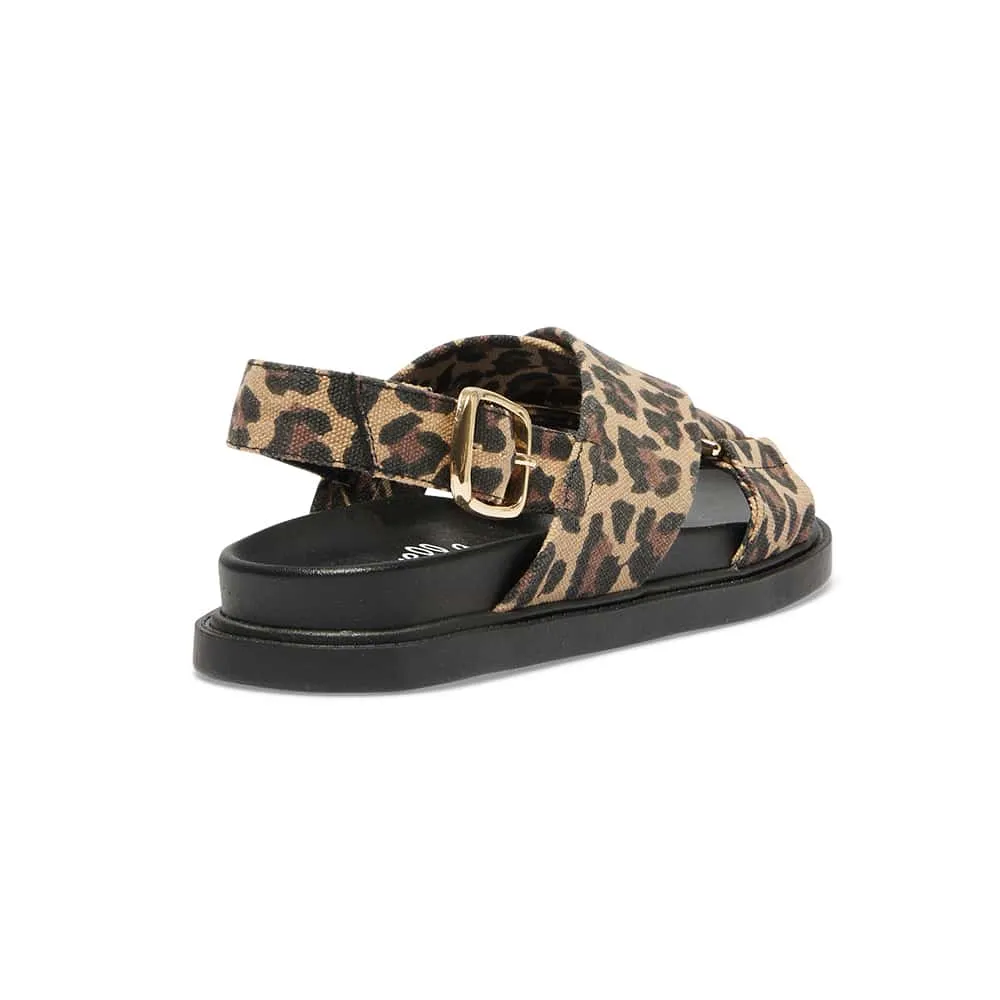 Fabian Sandal in Animal Fabric