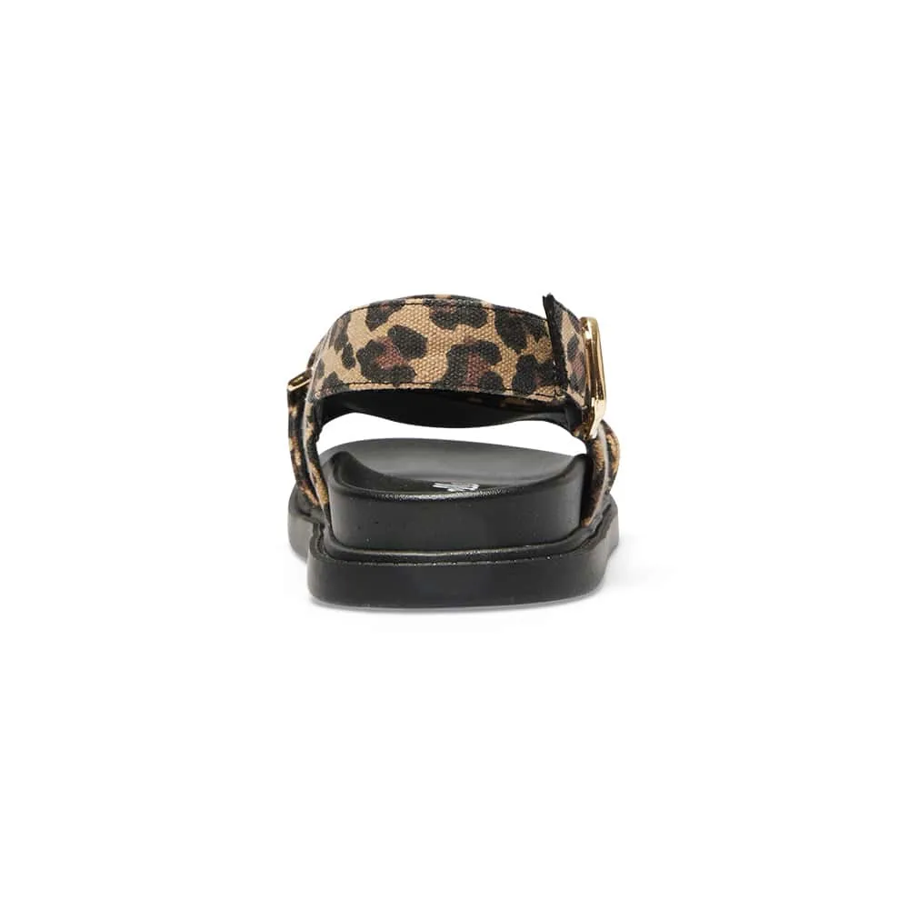 Fabian Sandal in Animal Fabric