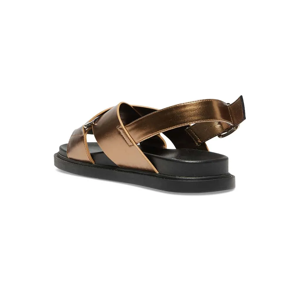 Fabian Sandal in Bronze Smooth Smooth