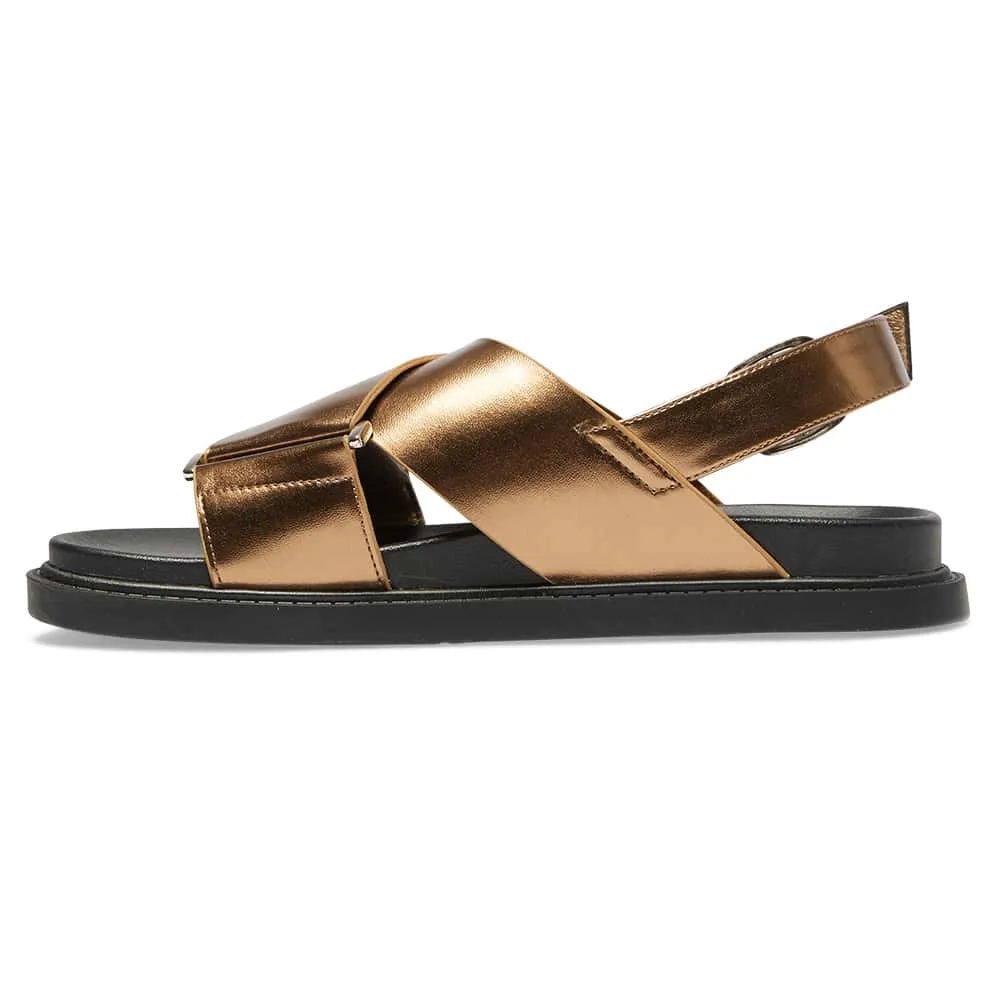 Fabian Sandal in Bronze Smooth Smooth