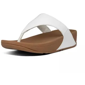 Fitflop SANDAL Lulu WHITE Leather WITH Toe Thongs